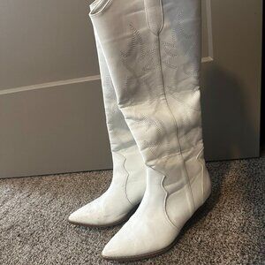 Tall White Cowboy Boots